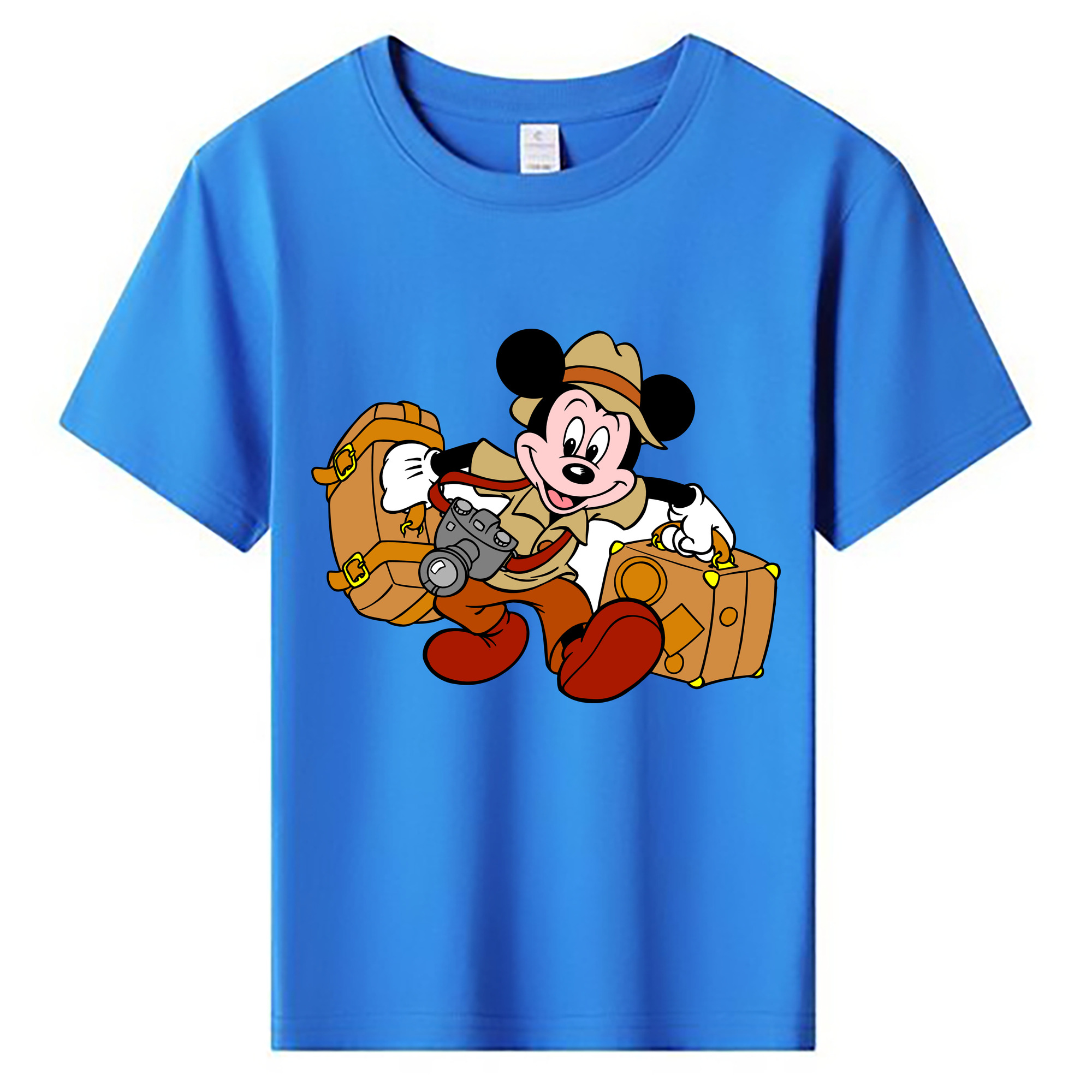 ミッキーマウス Mickey Mouse 綿100％キッズTシャツ（フロントプリント）